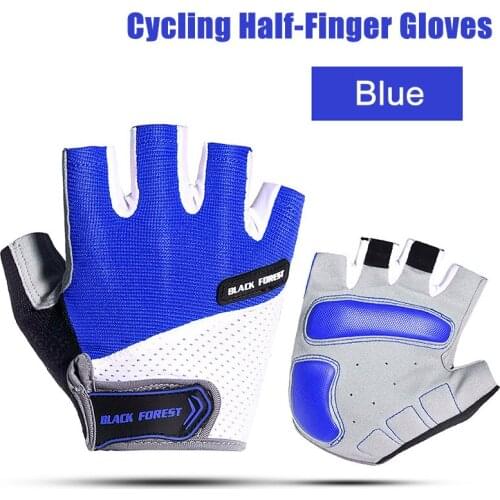 1 Pair Fitness Half Finger Men Gloves Workout Training Weight Lifting Bodybuilding Gym QW