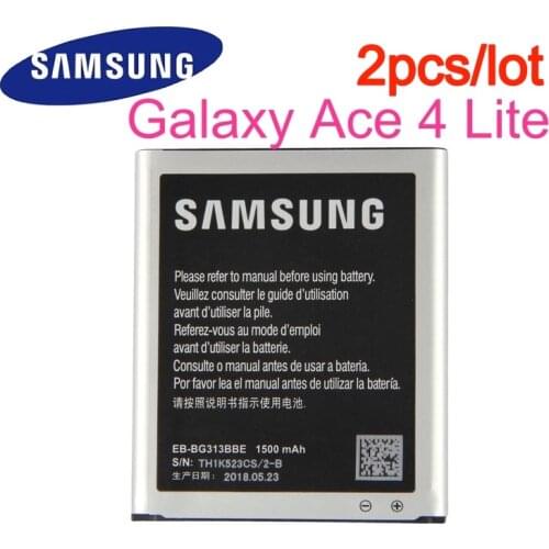 2pcs/lot Original Battery EB-BG313BBE For SAMSUNG Galaxy ACE 3 ACE 4 NEO ACE 4 Lite G313H S7272 s7898 S7562C G318H G313m J1 Mini