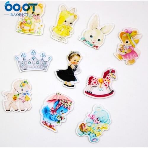 20401-8,5pcs/lot cartoon Acrylic Flat back Jewelry accessories materials, DIY handmade Childrens headdress decoration