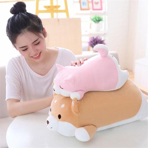 35/55 cm Cute Fat Dog Toys Plush toys Pillows Stuffed Soft Cartoon Lovely Kids Baby Children Animal Christmas Gift Dolls girl