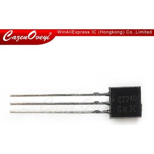 50pcs/lot 2SA970 2SC2240 (25PCS* A970 +25PCS* C2240 ) TO-92 Bipolar Transistors - BJT NPN Gen Pur SS new original In Stock