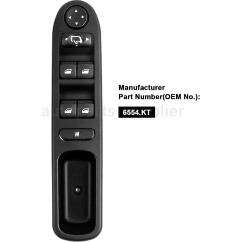6554.KT Left Front Automobile Electric Door Switch Window Control Glass-frame Riser For Peugeot 307 307CC 307SW2000-2007 6554 KT