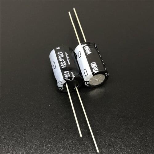 10Pcs/100Pcs 470uF 35V NICHICON VR Series 10x16mm 35V470uF Aluminum Electrolytic Capacitor