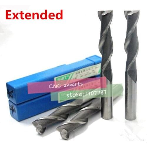 Free delivery 2PCS 2F-4.0~8.0 high speed steel straight shank vertical milling cutter milling cutter of end milling cutter
