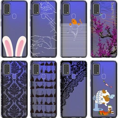 For Samsung Galaxy M31 Case Luxury TPU Phone Cover for Samsung M31 M315F M315 SM-M315F/DS Soft Transparent Silicone Phone Cases