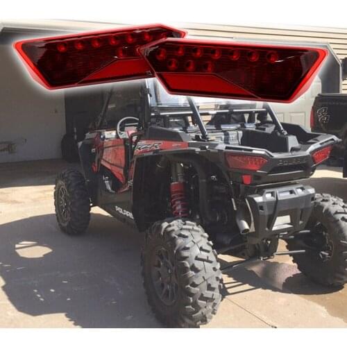 Black Red For Polaris RZR Turbo 1000 XP 900 S 2014-2019 LED Headlight taillight
