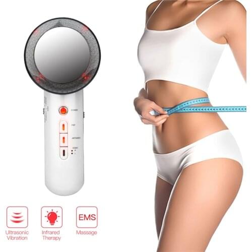 CkeyiN Ultrasonic Body Slimming Machine For Facial Lifting Weight Loss Ultrasound Infrared Skin Therapy Fat Burner Beauty Device