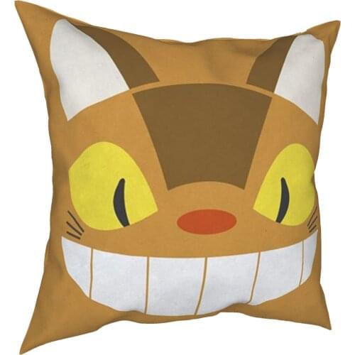 My Neighbor Totoro Pillowcase Printing Polyester Cushion Cover Decorative Throw Pillow Case Cover Home Square 45*45cm