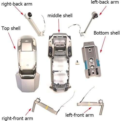 Brand New 100% Original Upper/Middle/Bottom Shell Motor Arm for DJI Mavic Pro Platinum Arm Body Shell Repair Parts