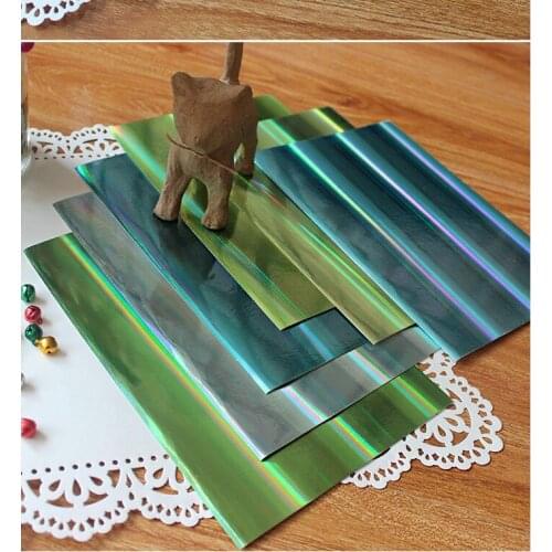 KSCRAFT A4 COLOUR SHADES HOLOGRAPHIC FOREVER GREEN 250GSM