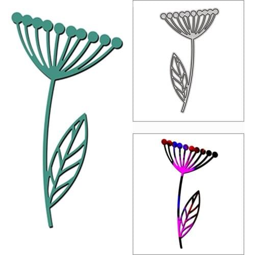 New 2021 Beautiful Dandelion Plant Metal Cutting Dies for DIY Scrapbooking and Card Making Decorative Embossing Craft No Stamps