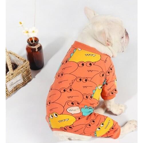 Dog Clothes For French Bulldog Winter Warm Dog Hoodie Cartoon Cute Pet Clothing Dog Jacket Coat Pug Sweater Jumpsuit For Dogs