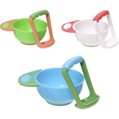 Baby Fresh Fruit Food Mills Grinding Bowl Infant Training Feeding Bowl Dishes Safety Child Feeder Educational Toys