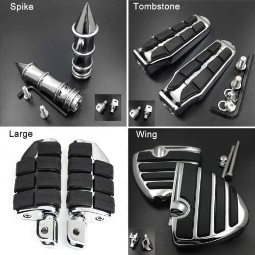Large Front Foot Peg For 2000-2015 Suzuki GSX-R 600/750 GSXR600 GSXR750 K1 K4 K6 K8 K11 Spike footpeg Rest Pedal Billet Rubber