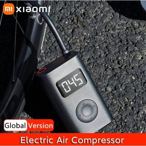 Xiaomi Mi Portable Electric Air Compressor With LED Lamp Motorcycle Bicycle Tire Inflatable Air Pump Smart Tyre Pressure Sensor