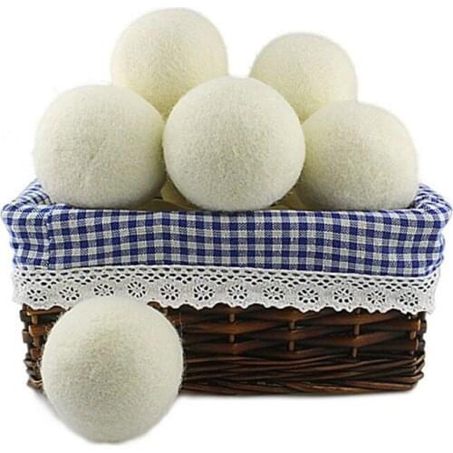 Hot sale 5Pcs/set Wool Dryer Balls Organic Wool Natural Laundry Fabric Softener Premium Reusable