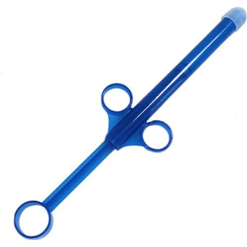 Lube Launcher Oil Injector Syringe Anal Lubricant Pusher Manual Suction Tubing