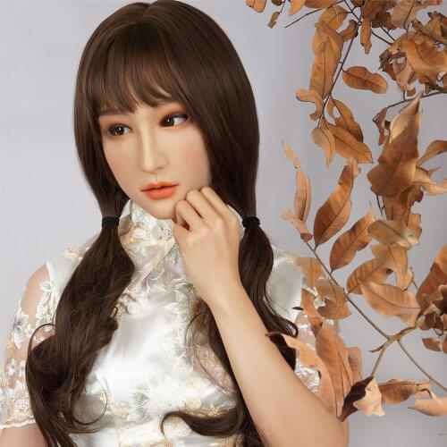 KnowU Shemale Crossdresser Femalemask HEBE L XL Size with Permanent Makeup Cosplay Crossplay Transgender