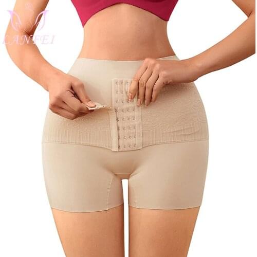 LANFEI High Waist Tummy Control Panty Women Shapewear Elastic Slim Body Shaper Butt Lifter Waist Trainer Cincher Panties Shapers