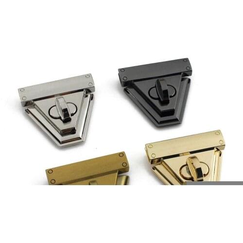 1pcs Metal Fashion Turn Lock Twist Lock Clasp Closure Parts for Leather Craft Women Bag Handbag Purse DIY Hardware Accessories