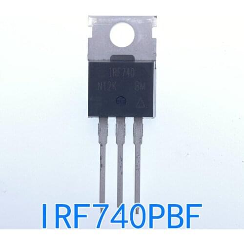 10PCS 2020+100% new original authentic IRF740PBF TO-220 IRF740 TO220 field effect tube MOS tube 10A400V