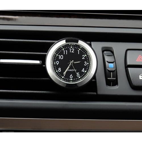 2 in 1 Function Car Ornament Air Freshener Interior Decoration Luminous Clock Autowatch Automotive Vents Clip Car Freshener