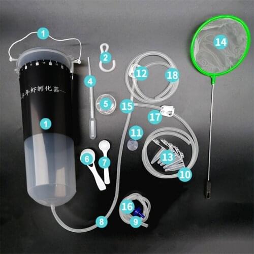 Aquarium Brine Shrimp Incubator Baby Fish Feed Fairy Egg Artemia Alive Hatch Kit Drop Shipping