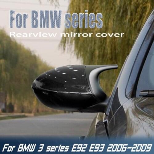 Car High Quality Side M Style Glossy Black Replacement Rearview Mirror Cover Caps for BMW 3 Series E92 E93 2006 2007 2008 2009