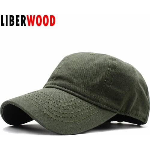 LIBERWOOD Unisex Cotton Baseball Cap plain color Snapback Hat Men Women Dad Hat solid color Casquette Six Panel Twill Cap casual