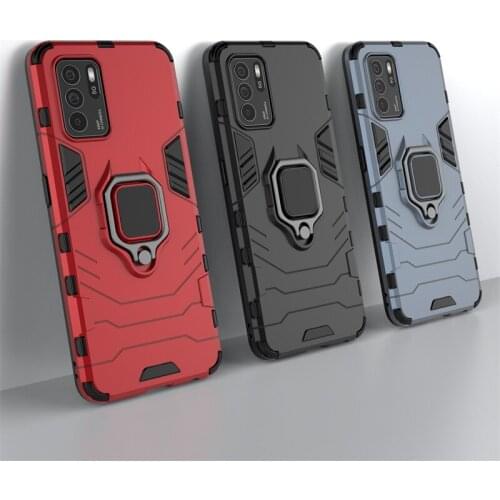 Holer Case For OPPO Reno 6Z Cover For OPPO Reno 6Z Capas Armor Kickstander Shockproof Magnetic Holder Case For Reno 6 6Z Fundas