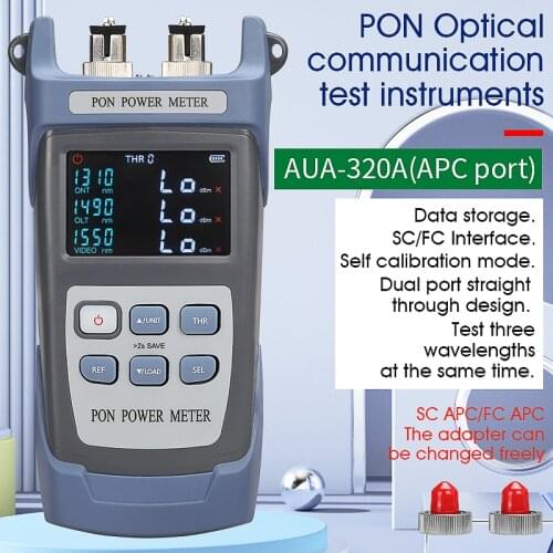 COMPTYCO NEW AUA-320A/U Handheld Fiber Optical PON Power Meter FTTX/ONT/OLT 1310/1490/1550nm