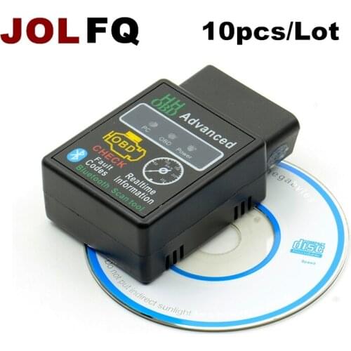 10pcs/lot HHOBD ELM327 HH Android Bluetooth Auto Car OBD 2 OBD II Diagnostic Scan Tool elm 327 ELM327 OBD2 Code Scanner