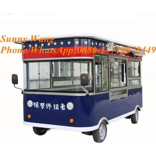 Electric Mobile Food Truck Food Cart For Sale Food Trailer Manufacture Full Equipped