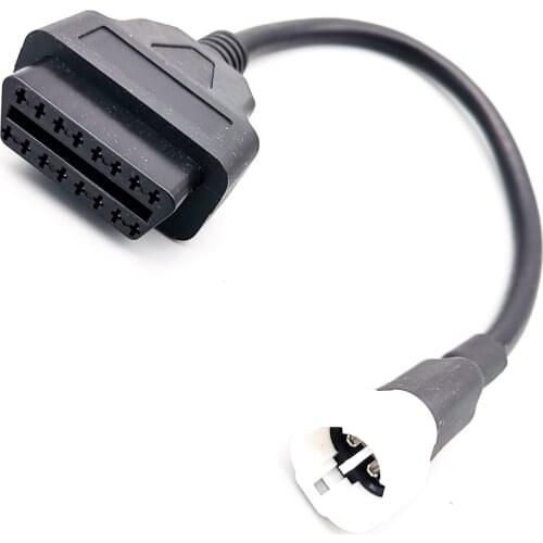 Motorcycle 3Pin to OBD2 Diagnostic Adapter Code Scanner Cable For Yamaha X-MAX