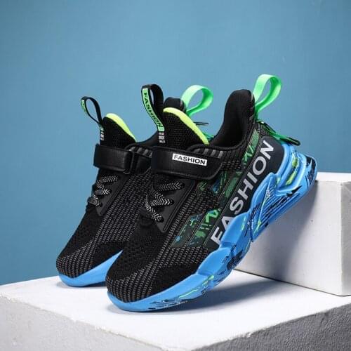 2021 Autumn Children Shoes Breathable Mesh Sneakers Boys Shoes Fashion Casual Running Sneakers Kids Shoes Boys Chaussure Enfant