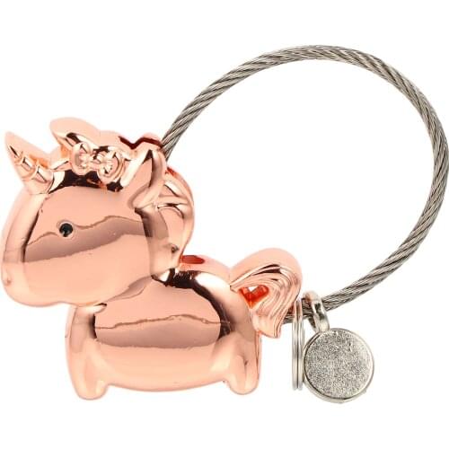 Magnetic Unicorn Keychain Creative Unicorn Keychain Decor Keyring Lovers Keychain with Magnet for Backpack Bag Couple Lover