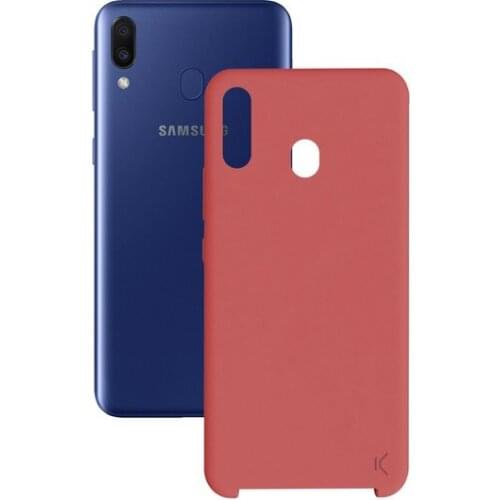 Mobile cover Samsung Galaxy M20 KSIX Soft Red