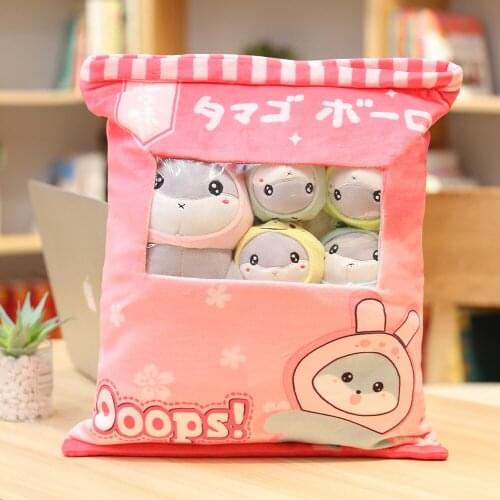 Plush toy snack bag, Doll Toy sofa cushion decoration for girlfriends childrens birthday gift