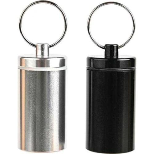 Portable Pill Box Large Capacity One Week Daily Sealed Waterproof Compartment Aluminum Alloy Mini Storage Medicine Bottle
