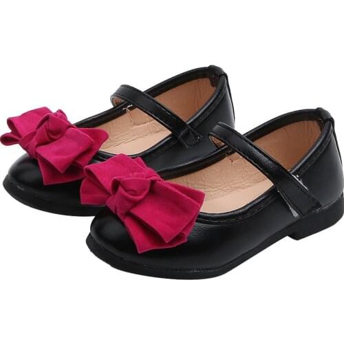 Skoex 2020 New Children Shoes Girls Baby Fashion Princess Shoes Cute Bow Ballerina Slip-on Little Girls/big Kid Casual Flat Shoe