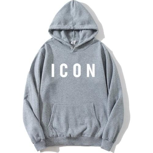 New Autumn Winter ICON Print Men Women Hoodie Hip Hop Letter Design Hoodies Hooded Pullover Long Sleeve Sweatshirt Tracksuit Top
