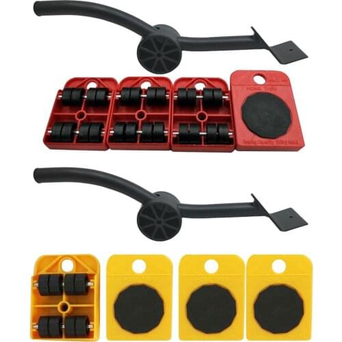 Heavy Furniture Lifter Mover Transport Lift Move Slides Trolley Pry Stick Furniture Mover Tool Set