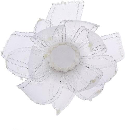 Tulle Flower Bud Bridal Headdress Flower