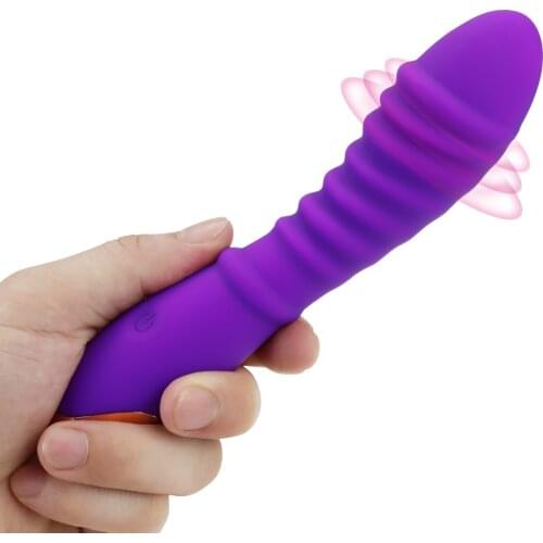 G Spot Vibrator Anal Vagina Clitoris Stimulation 10 Vibration Patterns Rechargeable Dildo Vibrator Sex Toys for Women Solo Play