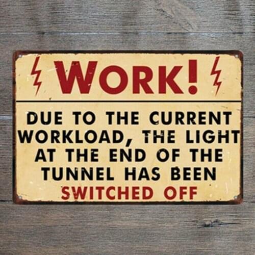 Vintage Metal Tin Signs Retro Warning Plate Decor Plaque Pub Bar Art Wall Poster