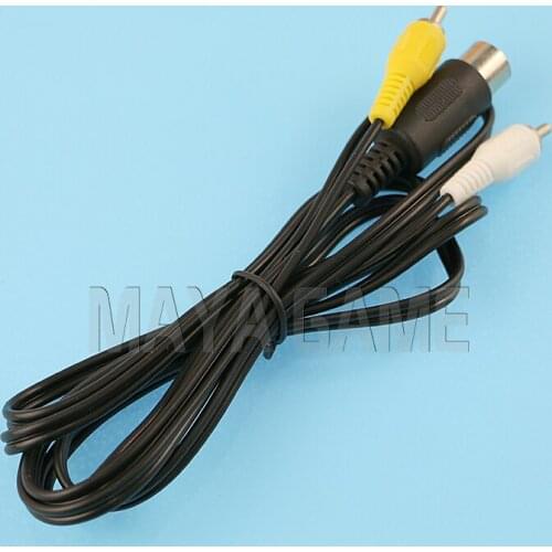OCGAME high quality Audio Video AV cable for sega md1 genesis 1 length 1.8m 2pcs/lot