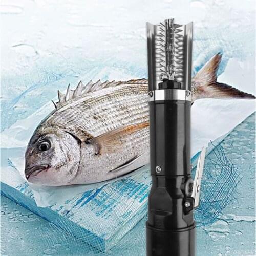 WX-01 Electric Fish Scale 16.8V Wireless Charging Fully Automatic Thick Stainless Steel Fish Kill Tool Save Effort Scaling Tools