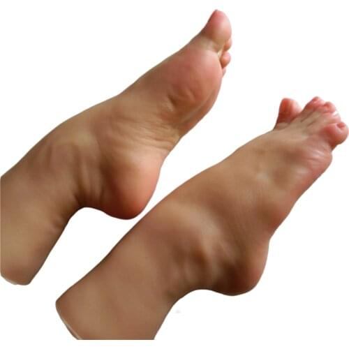 1 pair Wifes feet angry foot model sex toys products for men realistic pussy dolls angry feet tanning skin