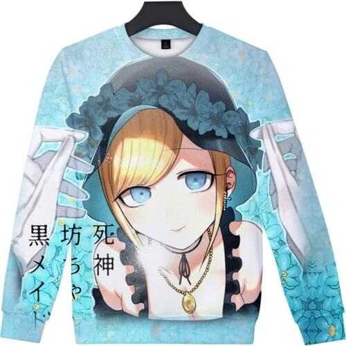 Kawaii The Master Of Death And His Maid 3D Print Autumn Winter Men/Women Kawaii Round Sweatshirt Long Sleeve Y2K Women-clothing