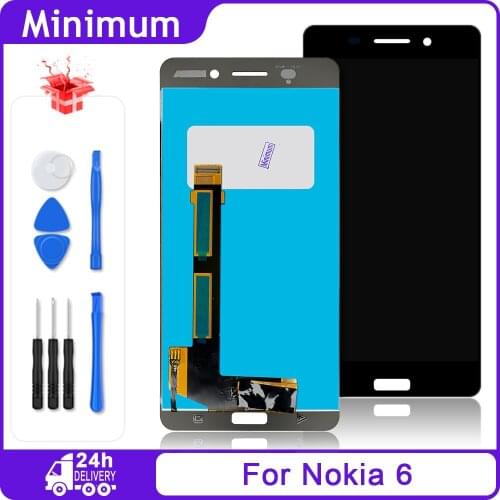 5.5" For Nokia 6 N6 TA-1021 TA-1025 TA-1033 LCD Display Touch Screen Digitizer Assembly Parts + Tools